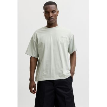 Tricou cu imprimeu foto pe partea din spate - Gri deschis