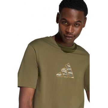 Tricou cu imprimeu logo Camo - Verde masliniu