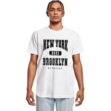 Tricou cu imprimeu text - Alb/Negru