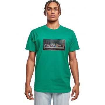 Tricou de bumbac cu imprimeu foto - Verde aquamarin