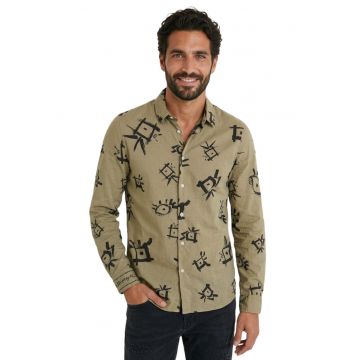 Camasa cu imprimeu grafic Ojos -