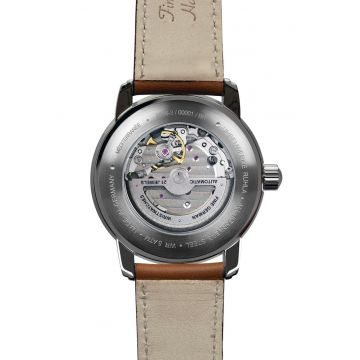 Ceas barbatesc  Zeppelin Mediterranee 96663 - 40mm - tarcza albastra - curea din piele - WR 5 ATM