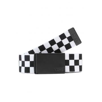 Curea barbati -  negru/alb - one size
