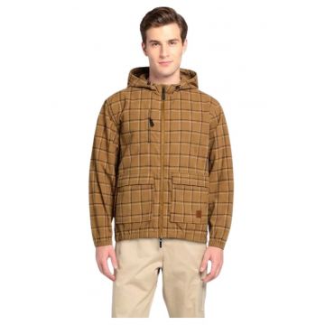 Jacheta cu gluga si buzunare aplicate -