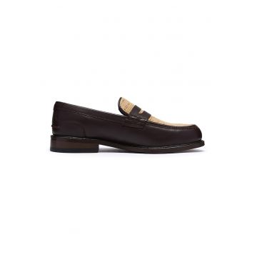 Pantofi loafer din piele Craft James - Maro cognac/Bej