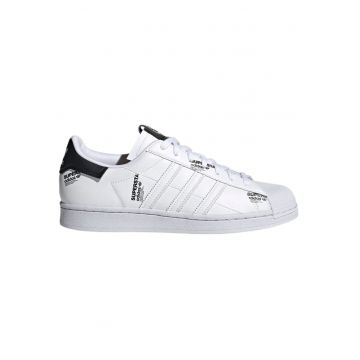 Pantofi sport cu detalii contrastante din piele ecologica Superstar