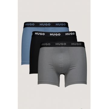 Set de boxeri din amestec de bumbac - 3 perechi - Negru/Albastru