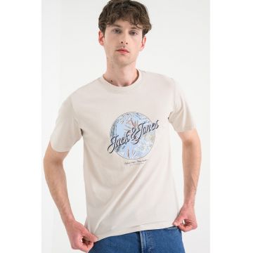 Set de tricouri regular-fit din bumbac - 3 piese - Verde/Bej/Bleumarin