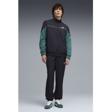 Trenin cu fermoar si buzunare - Albastru ultramarin - Verde englez -