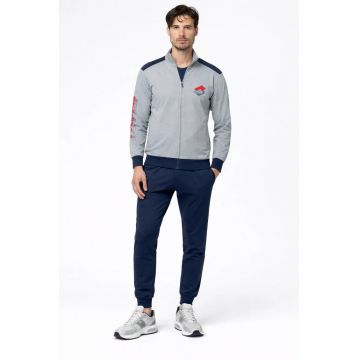 Trening barbati  LA1076 - set bluza cu fermoar si pantaloni - regular fit - Gri