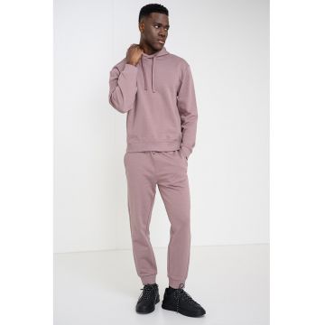 Trening lejer de bumbac Dapodayote - Roz prafuit -