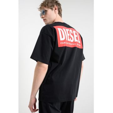 Tricou de bumbac cu imprimeu logo Boxt - Negru/Alb optic/Rosu vermillion