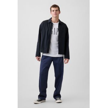 Tricou din bumbac cu imprimeu logo - Alb -