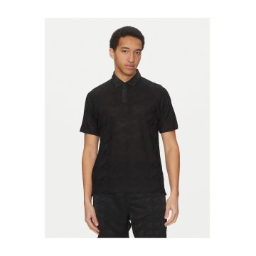 Tricou polo barbati  negru - bumbac