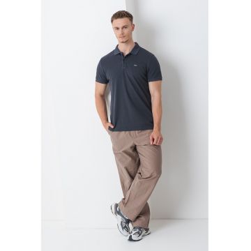 Tricou polo slim fit - Gri inchis