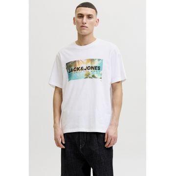 Tricou regular fit cu imprimeu grafic - Alb optic