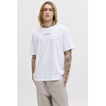 Tricou regular fit cu imprimeu pe spate - Lila/Alb optic