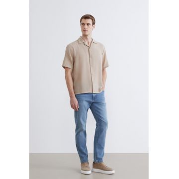 Blugi regular fit cu buzunare - Albastru pastel