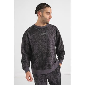 Bluza de trening cu logo - pentru fitness - Negru