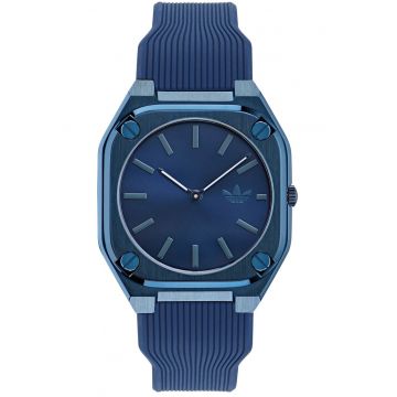 Ceas barbati - Adidas - Inox/Silicon - Mecanism Quartz - Albastru