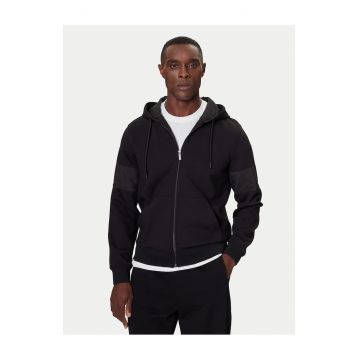 Hanorac barbati -  negru - poliester - fermoar -