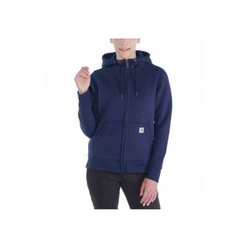 Hanorac cu fermoar -  Bumbac/Poliester - Bleumarin -