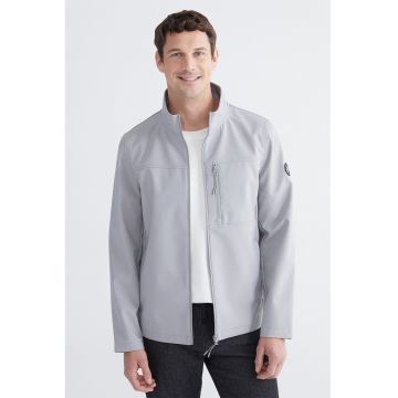 Jacheta cu buzunare multiple - Albastru prafuit