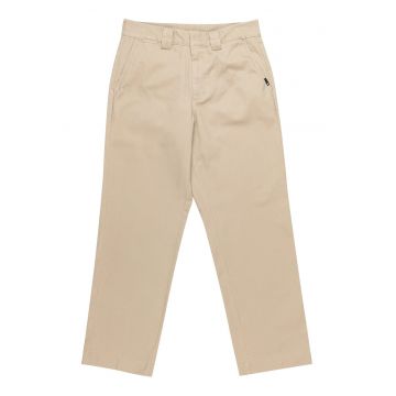 Pantaloni barbati -  fermoar - bej - 60% bumbac reciclat - 40% poliester -