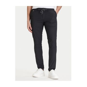 Pantaloni barbati  slim fit - negru - bumbac