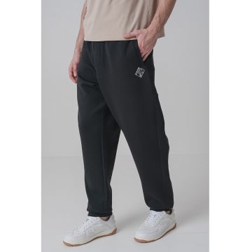 Pantaloni de trening cu snur - Verde padure