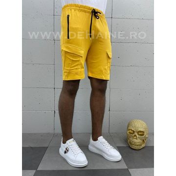 Pantaloni scurti de trening galben B3937 D2-2.1