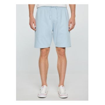 Pantaloni sport scurti din bumbac organic cu buzunare Luiss 400