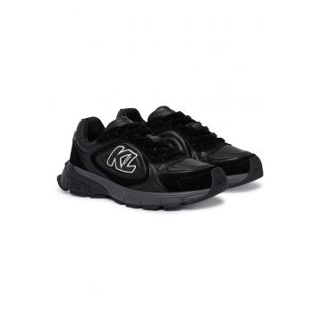 Pantofi  pentru barbati - negru - piele si piele intoarsa