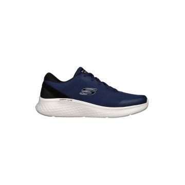 Pantofi sport cu amortizare si detalii peliculizate Skech-Lite Pro - Clear Rush - Bleumarin