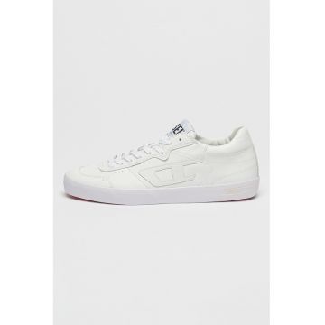 Pantofi sport din piele si piele intoarsa Leroji - Alb