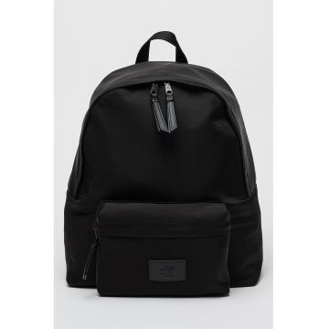 Rucsac din material textil cu logo - Negru