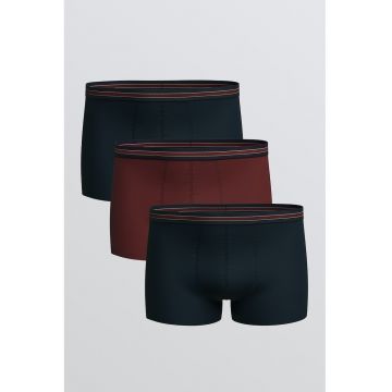 Set de boxeri - 3 perechi - Visiniu/Negru