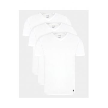 Set tricouri barbatesti  alb - bumbac