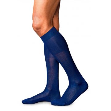 Sosete lungi pana la genunchi No. 10 Pure Fit d'Ecosse - Albastru indigo