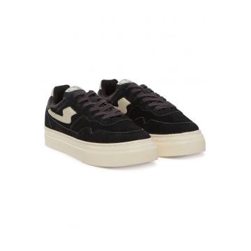 Tenisi barbati -  piele naturala - negru - set unisex