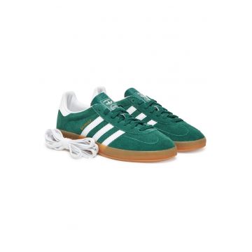 Tenisi barbati -  piele naturala - verde - stil urban