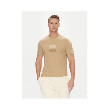 Tricou barbati  bej - bumbac -