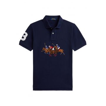 Tricou barbati -  bumbac - bleumarin -