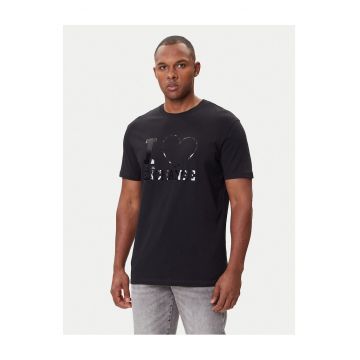 Tricou Barbati -  Bumbac - Negru Clasic - Negru