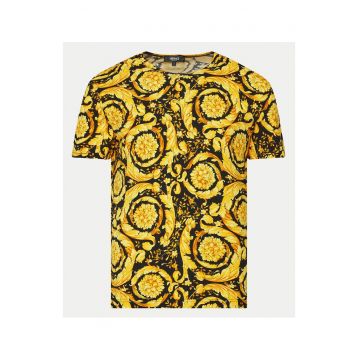 Tricou Barbati -  Galben - bumbac 94%