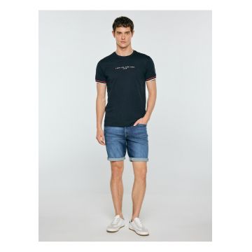 Tricou cu imprimeu text Bortor -