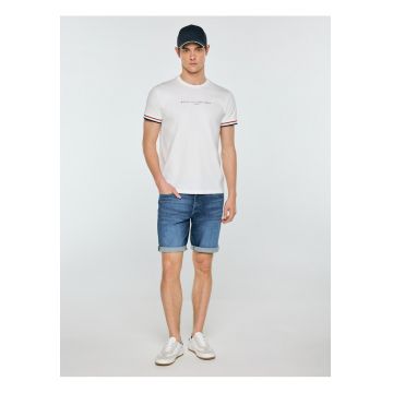 Tricou cu imprimeu text Bortor