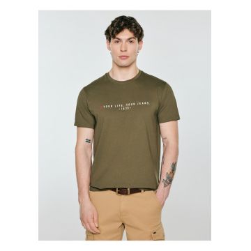 Tricou cu imprimeu text Oliver 303