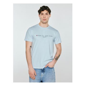 Tricou cu imprimeu text Oliver