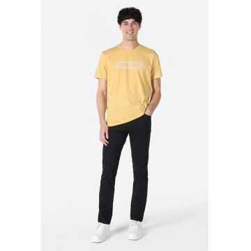 Tricou din bumbac cu imprimeu grafic - Galben